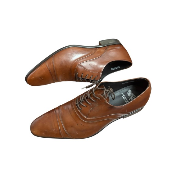Calzoleria Toscana Mens Italian Cap Toe Oxfords Mahogany Size 46 US 13 - Picture 14 of 15